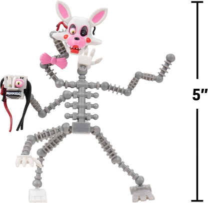 Five Nights at Freddy’s FNF0100 - Mangle - 12,5 cm - bewegliche Figur mit Schreckfunktion und Augen, die im Dunkeln leuchten - offizielle Jazwares Figur