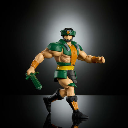Masters of the Universe Origins Action Figure 200X Cartoon Collection Tri-Klops, 5.5 Inch 1980s MOTU TV Toy, Detailed Design Turnable Visor & Sword, JHJ93