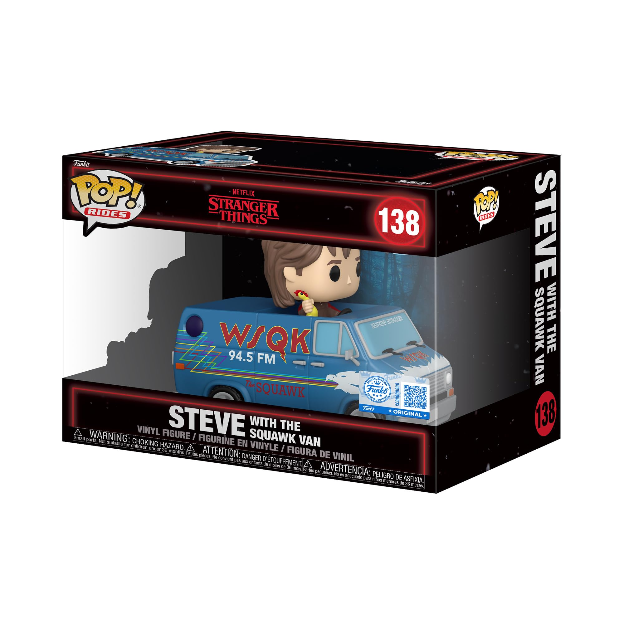 Funko POP! Rides Deluxe: Stranger Things Season 5 - Steve with the Squawk Van - Collectable Vinyl Figure - Gift Idea - Official Merchandise - Toys for Kids & Adults - Fantasy Fans