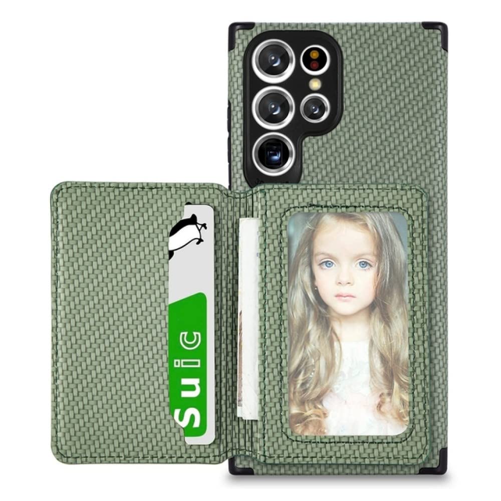Wallet Leather Case For Samsung Galaxy S22 Ultra S21 FE S20 FE S10 Plus A03S A12 A22 A31 A32 A50 A51 A52 A52S A53 A70 A71 A72,green,for Galaxy A71
