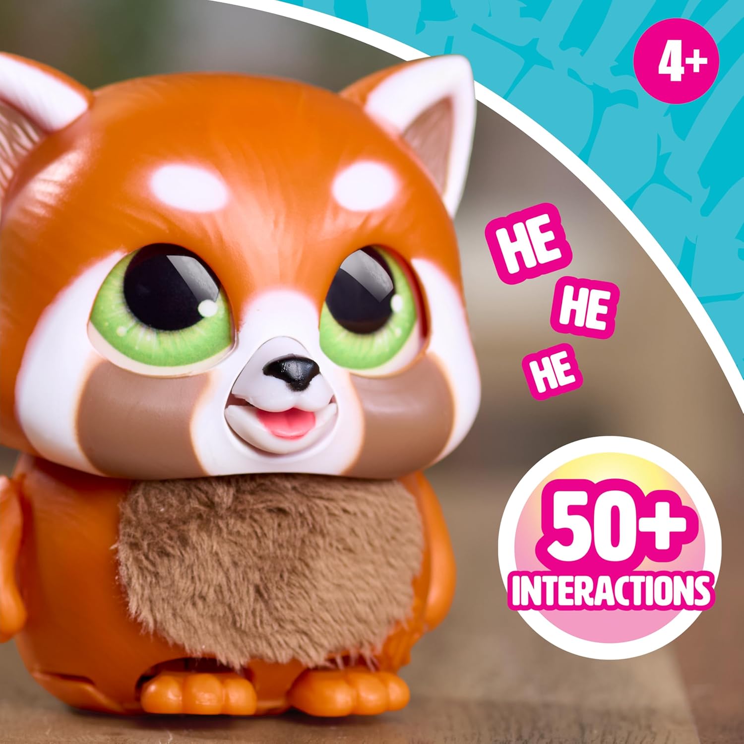 Just Play furReal Handfuls Shy the Red Panda, 3.5 Inch Interactive Toy, for Boys and Girls, Ages 4 and Up