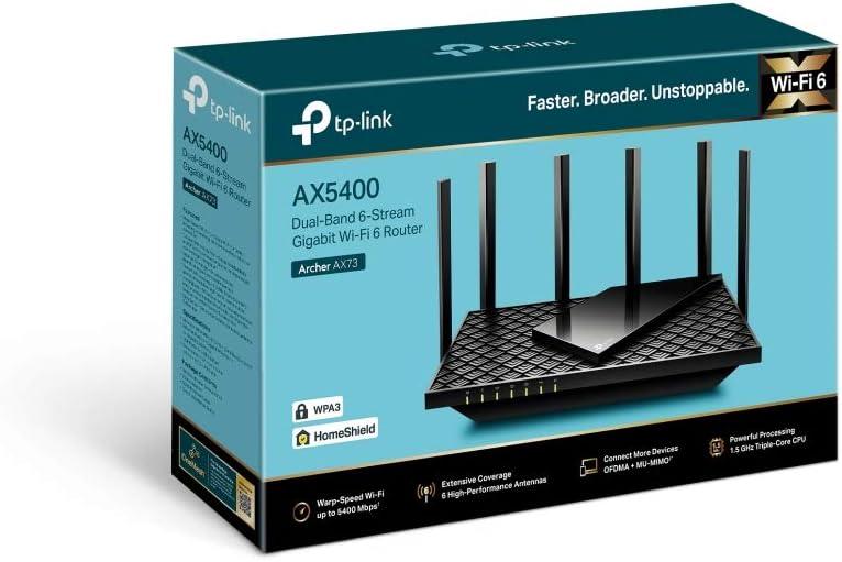 Tp-Link Ax5400 Dual Band Wi-Fi 6 Router