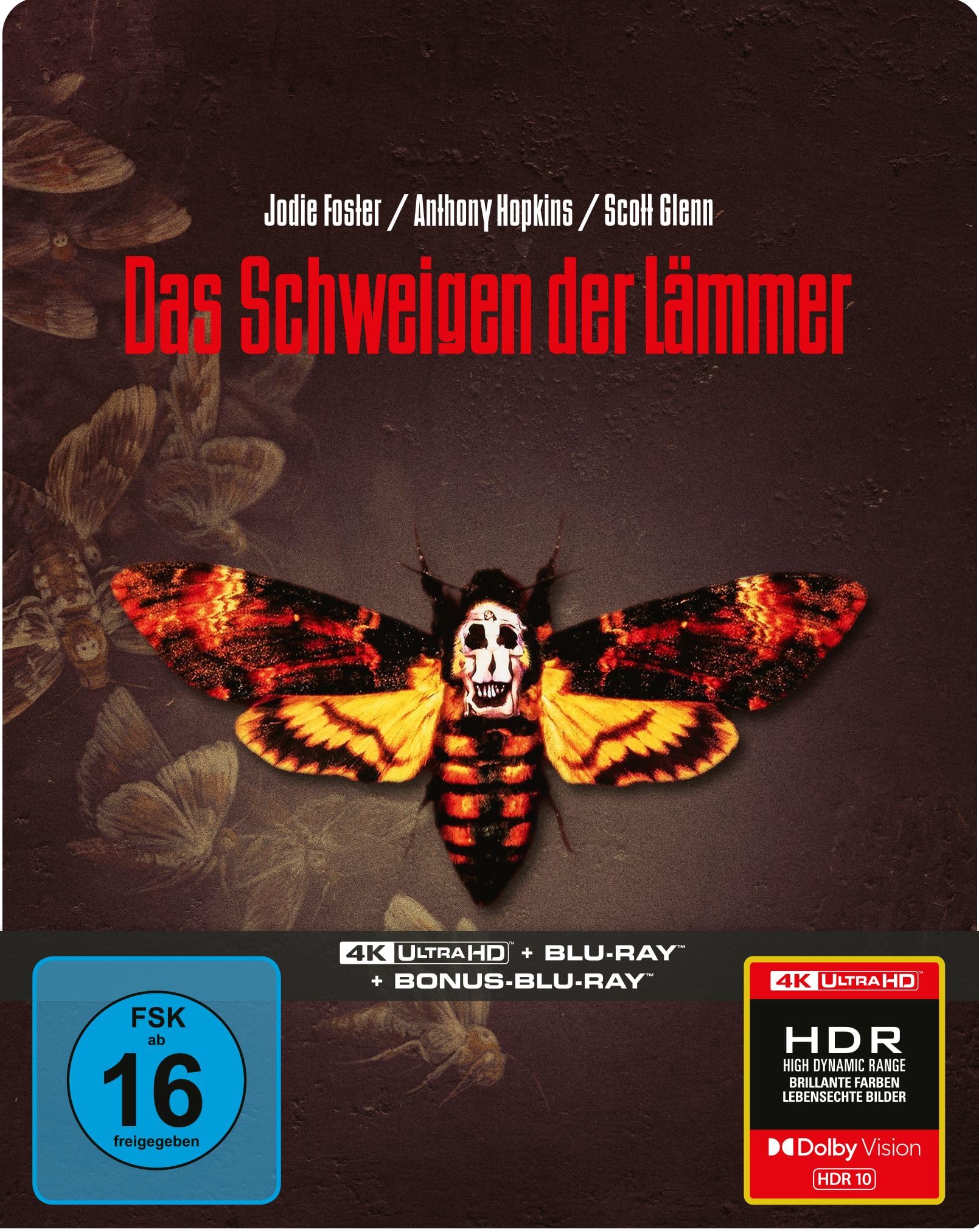 Das Schweigen der Lämmer - Limitiertes SteelBook (4K Ultra HD+Blu-ray+Bonus-Blu-ray