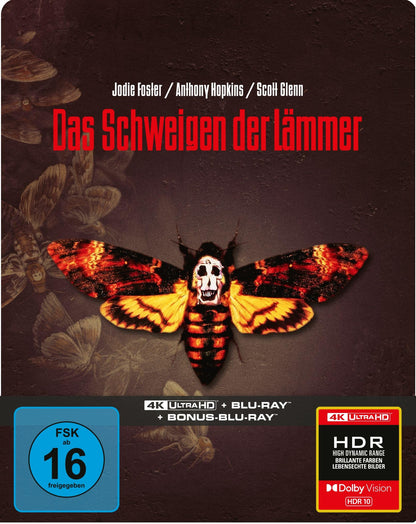 Das Schweigen der Lämmer - Limitiertes SteelBook (4K Ultra HD+Blu-ray+Bonus-Blu-ray