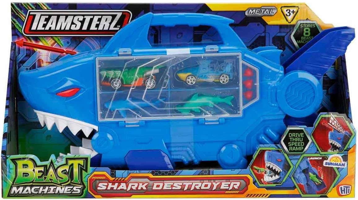 Teamsterz - Beast Machines Shark Destroyer With 4 Pieces