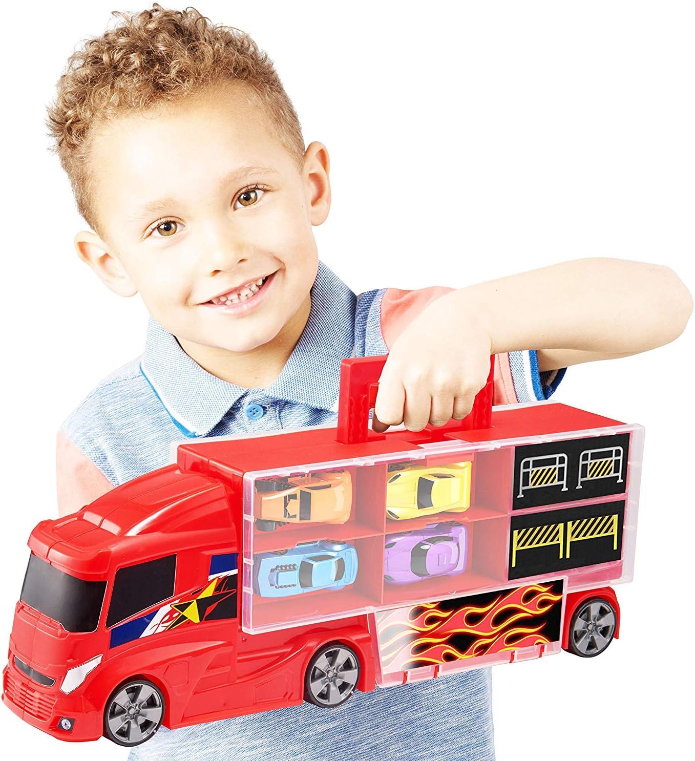 Teamsterz - Metro City Truck Carry Case With 4 Cars