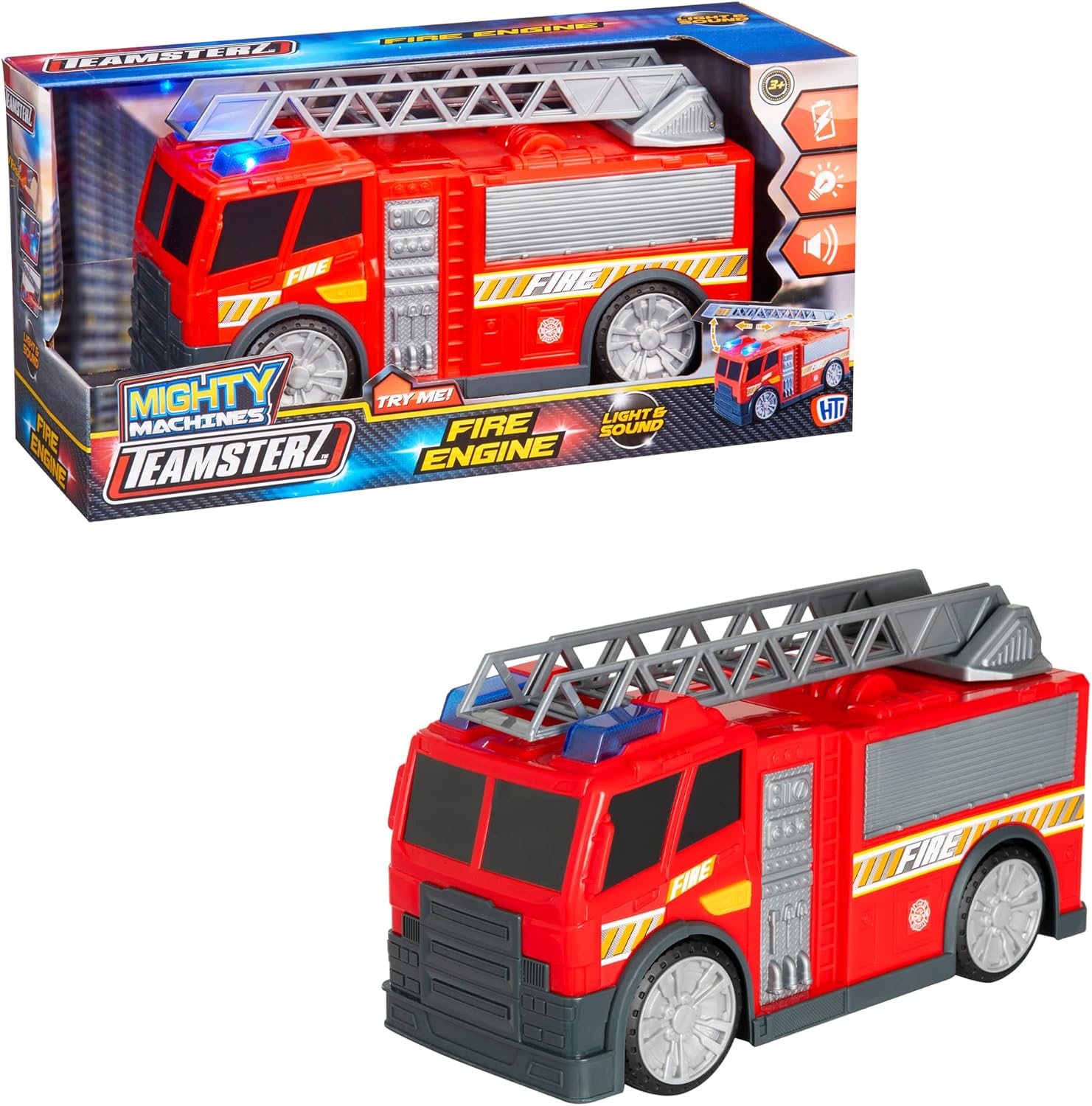 Teamsterz Brandweerwagen met medium licht en geluiden