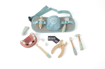 Dantoy wooden dentist set toy 19-piece in box educational