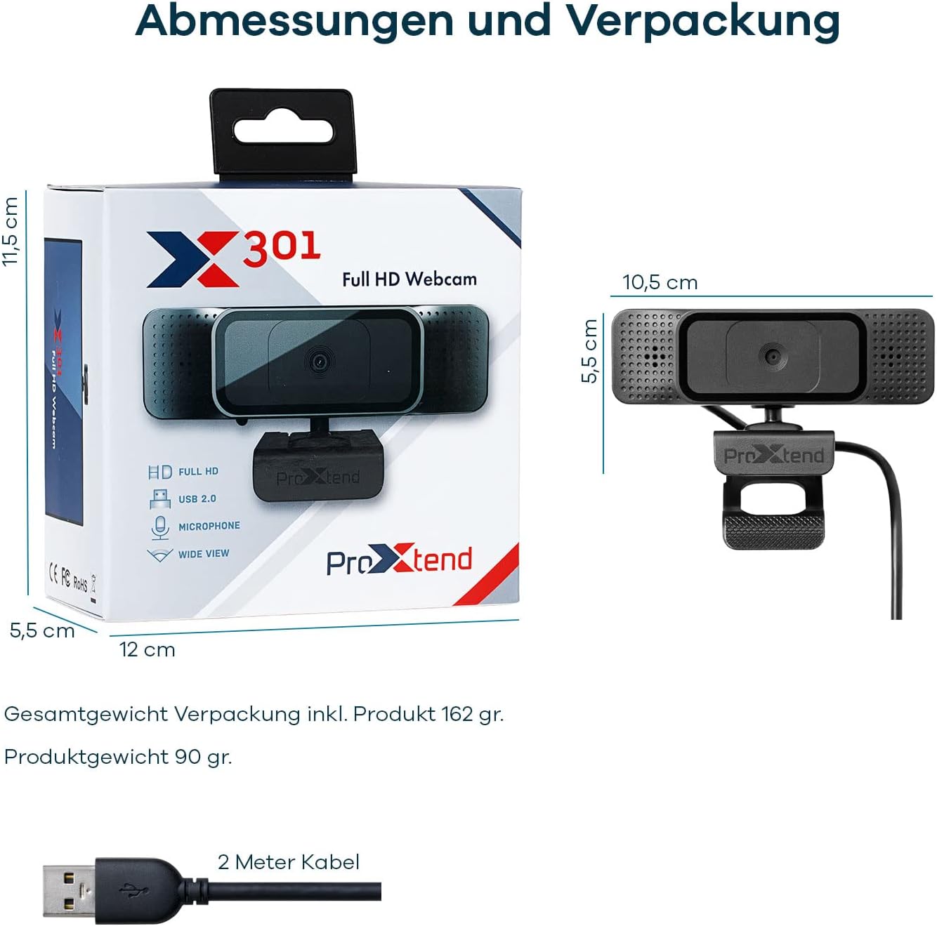 Proxtend - X301 Full Hd Webcam