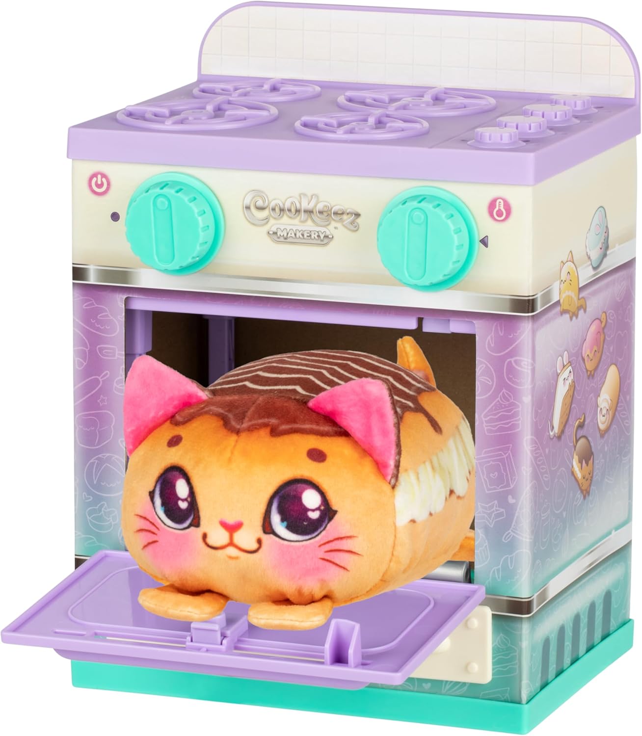 COOKEEZ MAKERY Lil' Bakez - Ovenspeelset "Knuffel Creations": meng de ingrediënten en bak een dierlijke pluche verrassing met heerlijke geur - 6 geurende knuffelvrienden om te verzamelen