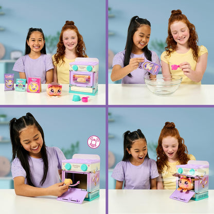 COOKEEZ MAKERY Lil' Bakez - Ovenspeelset "Knuffel Creations": meng de ingrediënten en bak een dierlijke pluche verrassing met heerlijke geur - 6 geurende knuffelvrienden om te verzamelen