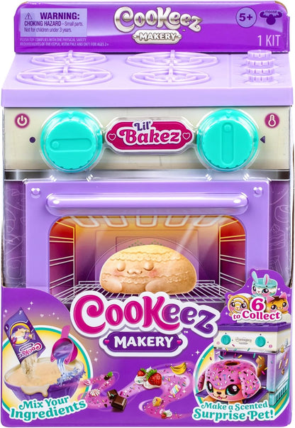 COOKEEZ MAKERY Lil' Bakez - Ovenspeelset "Knuffel Creations": meng de ingrediënten en bak een dierlijke pluche verrassing met heerlijke geur - 6 geurende knuffelvrienden om te verzamelen