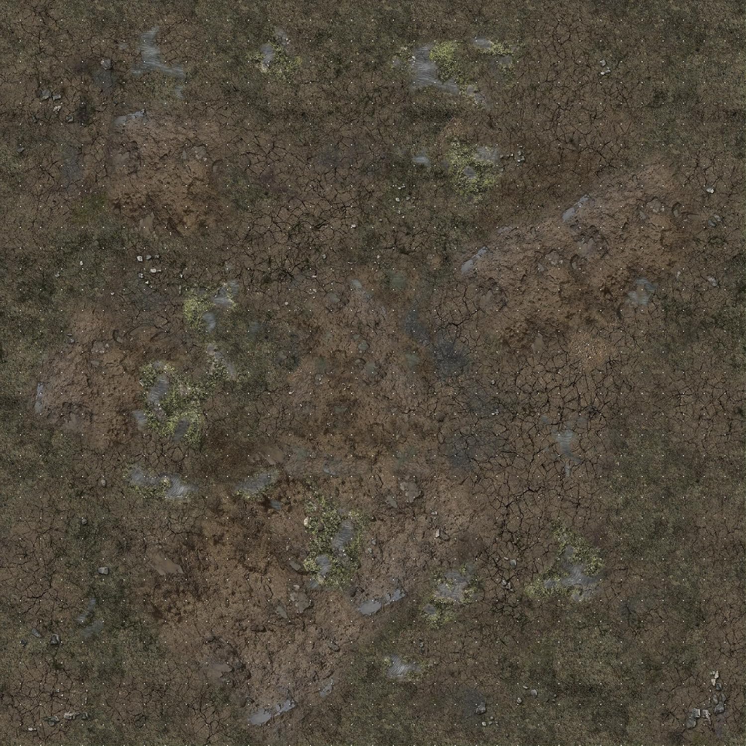 Battle Systems: Muddy Streets Gaming Mat 3X3 - Grid