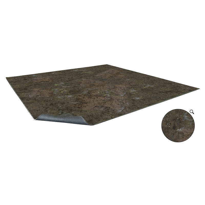 Battle Systems: Muddy Streets Gaming Mat 3X3 - Grid