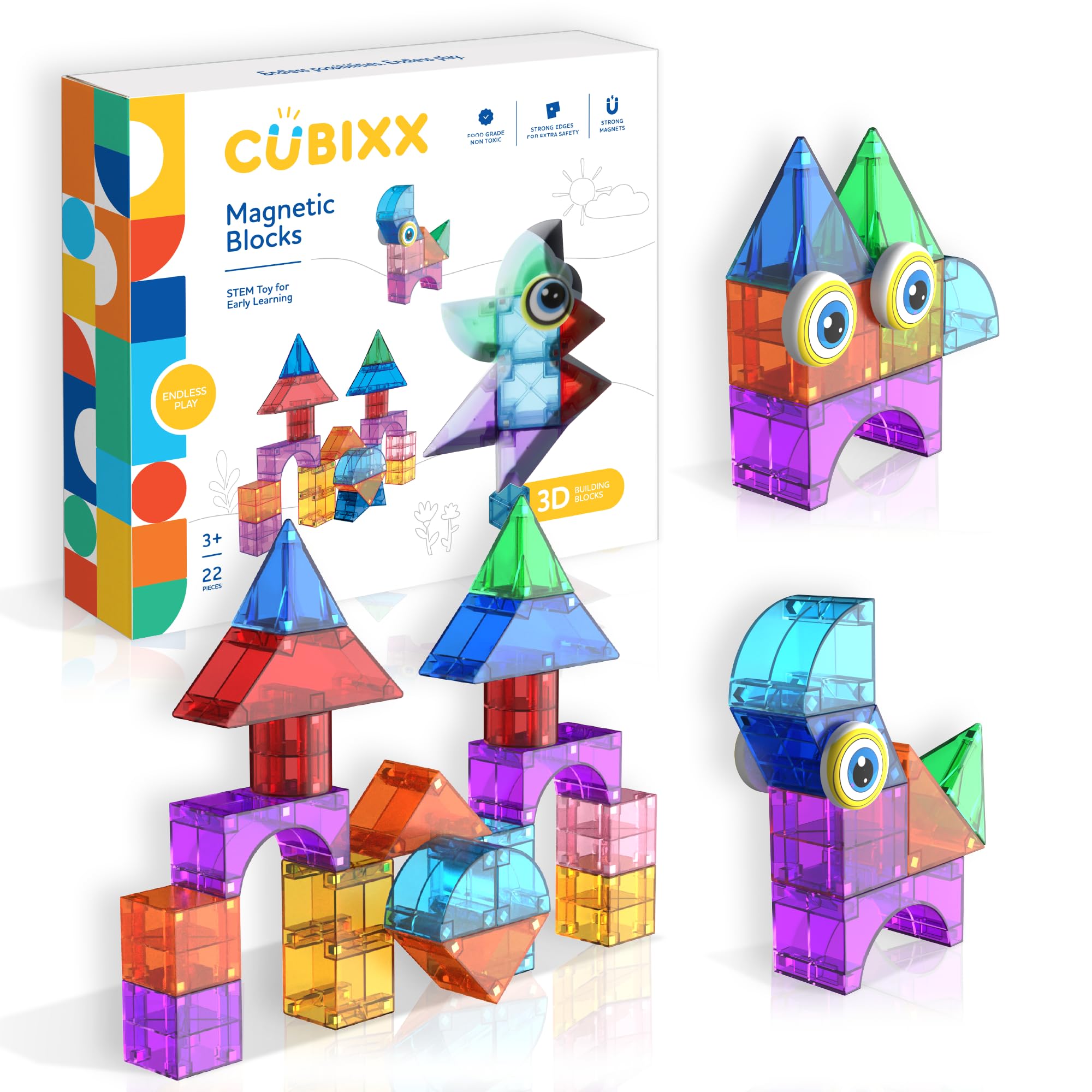 Cubixx Magnetische Bouwspeelgoed - 22dlg.