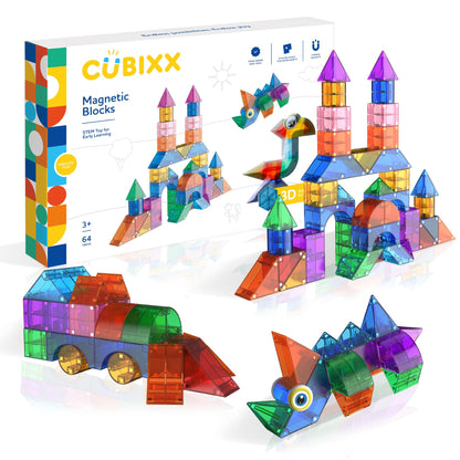 Cubixx Magnetische Bouwspeelgoed - 64dlg.