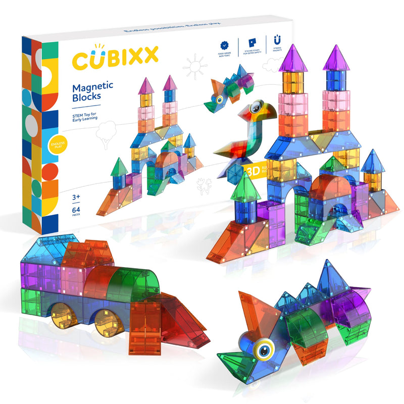 Cubixx Magnetische Bouwspeelgoed - 64dlg.