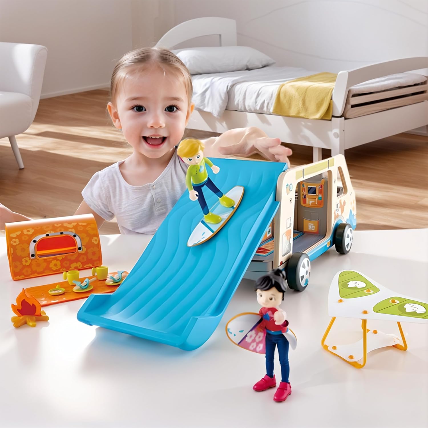 Hape - Hape Houten Avonturenbus Poppenhuis