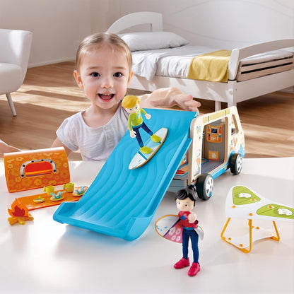 Hape - Hape Houten Avonturenbus Poppenhuis