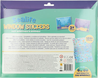 Wins Holland - Herbruikbare Zeedieren Raamstickers 150st.