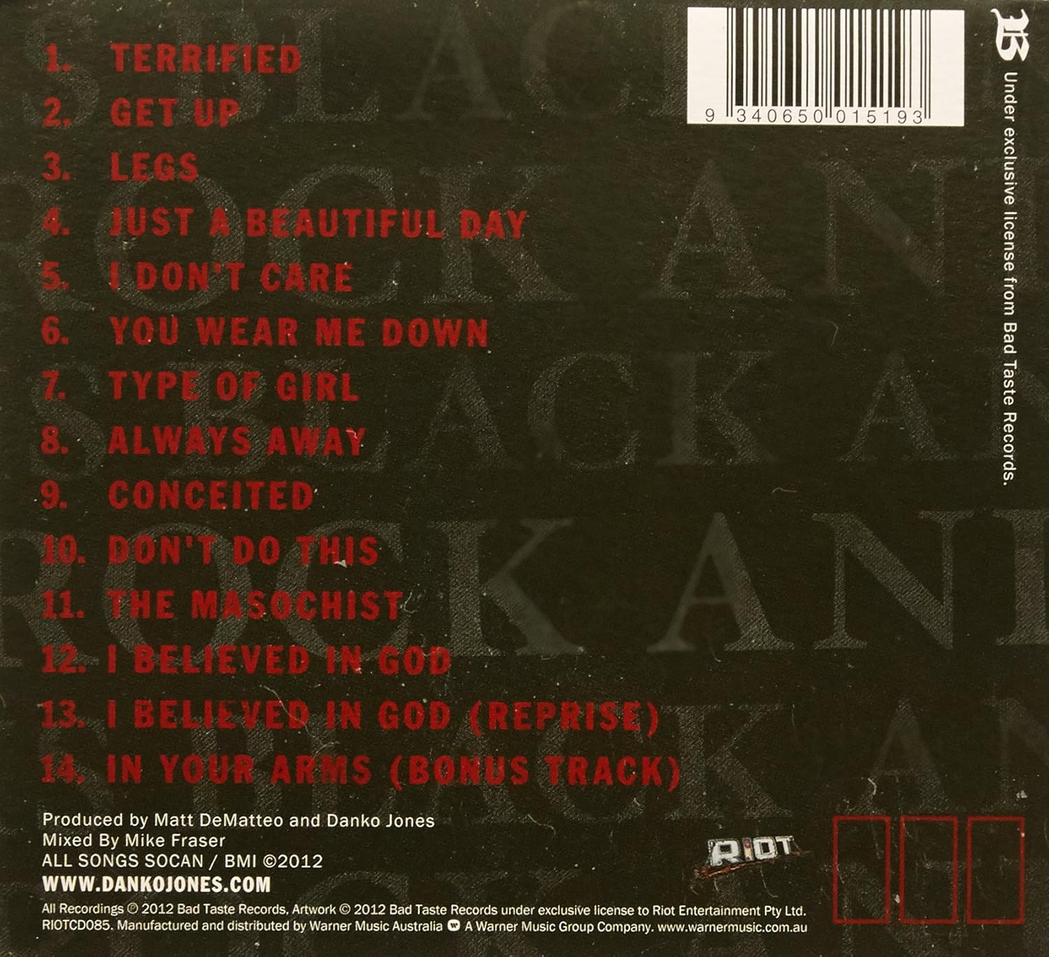 Danko Jones-Rock & Roll Is Black & Blue
