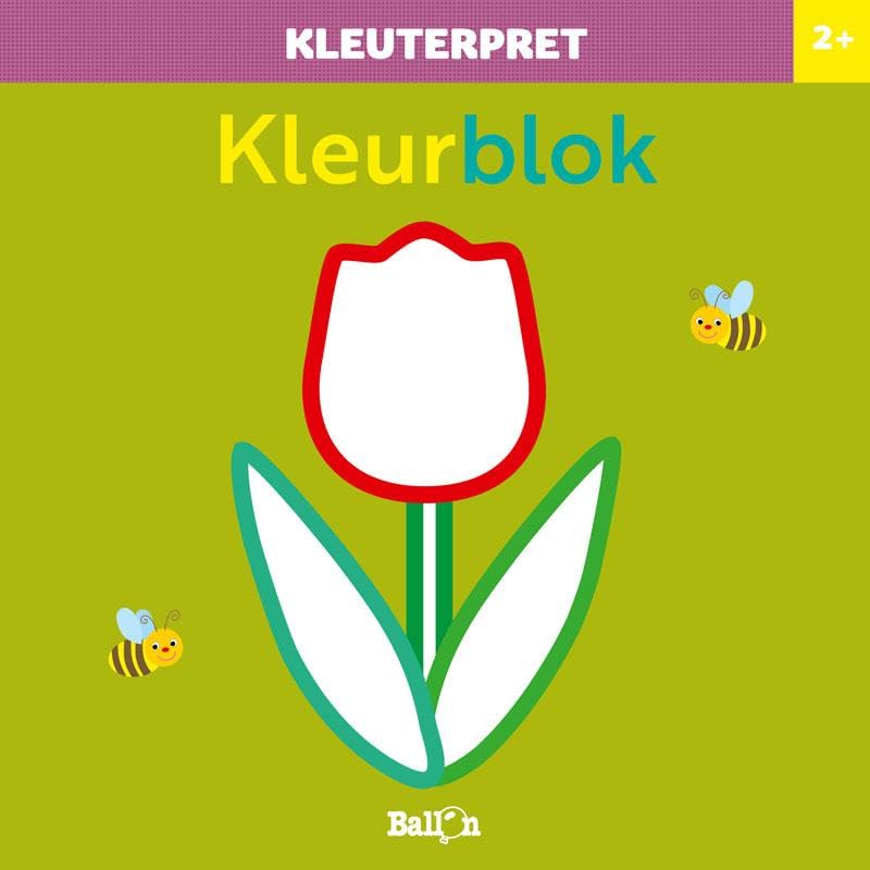 Wins Holland - Kleuterpret Kleurblok Bloem 2+