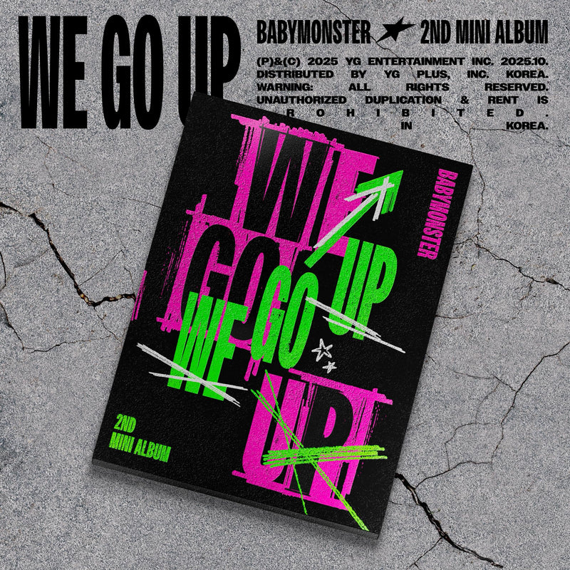 We Go Up Version-INCL. 72pg Photobook, Folded Poster, 6 Selfie Photocards, Postcard + 2 Logo Stickers