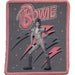 David Bowie: Pink Flash Woven Logo Standard Patch (Toppa)