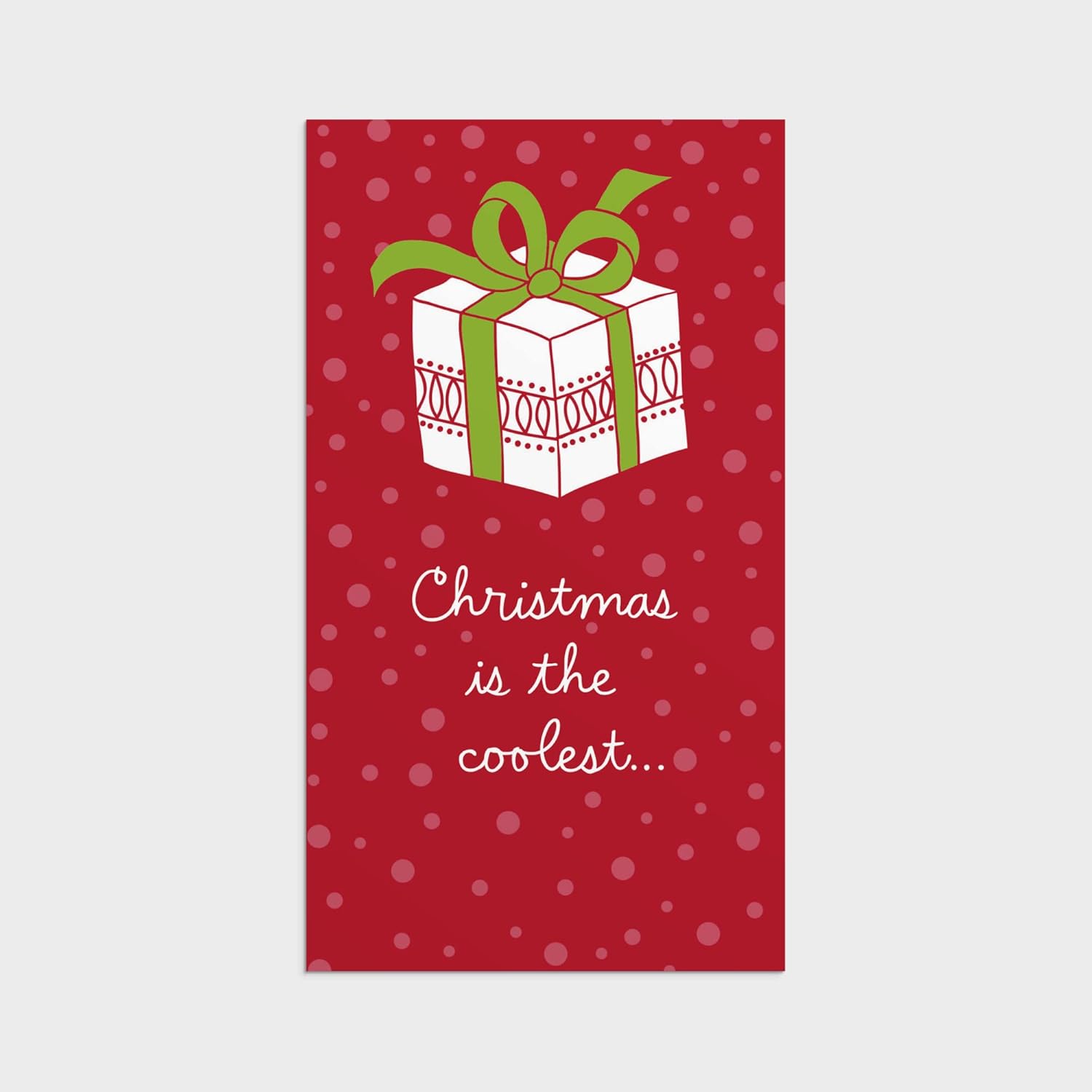 DaySpring Little Inspirations - Christmas is the coolest- 16 biglietti natalizi con buste, NLT (J6339), rosso