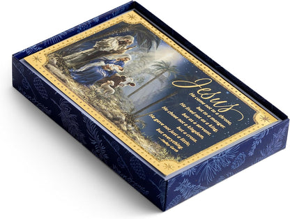 Christmas Boxed Cards: Jesus Nativity (Pack Of 18)