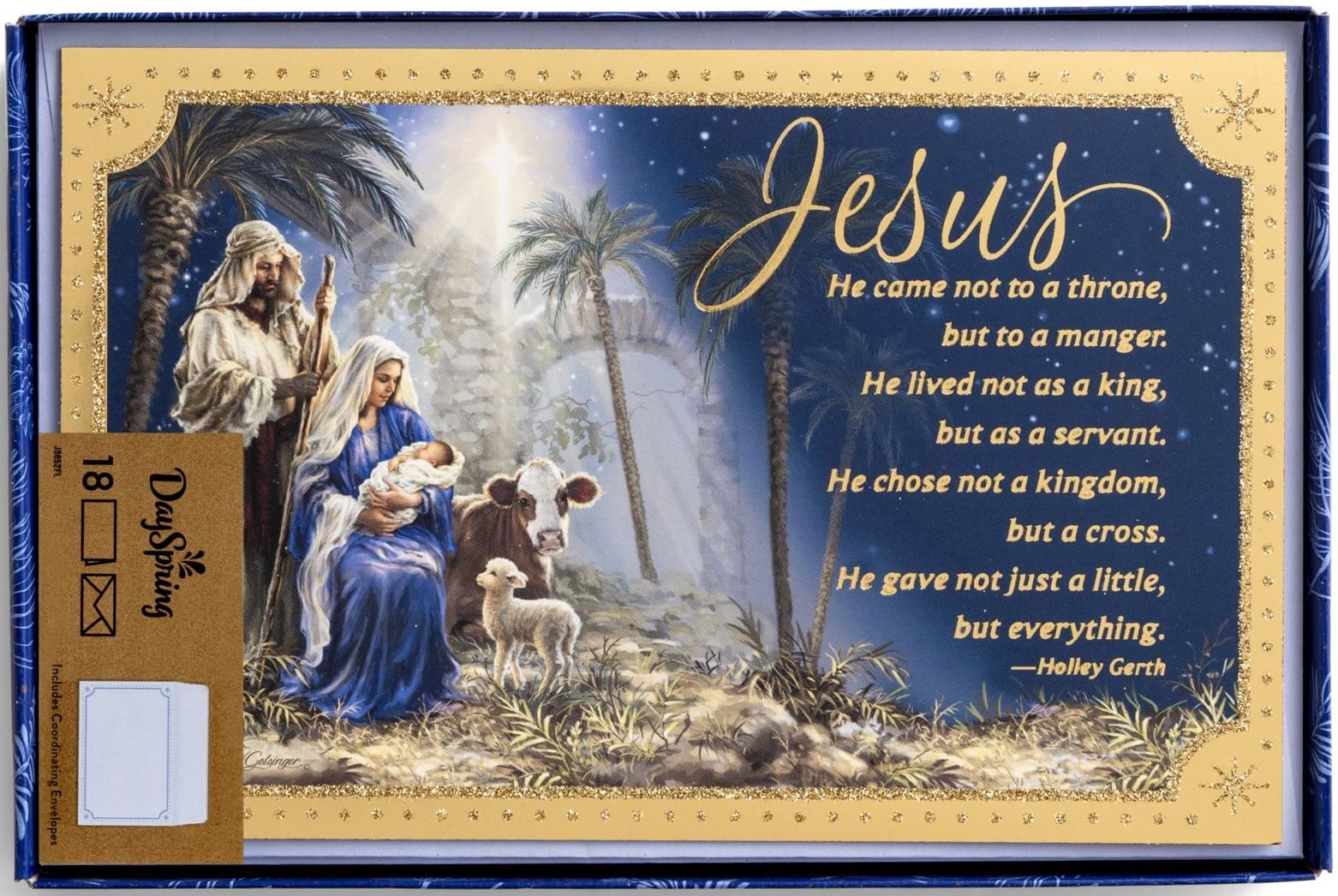Christmas Boxed Cards: Jesus Nativity (Pack Of 18)
