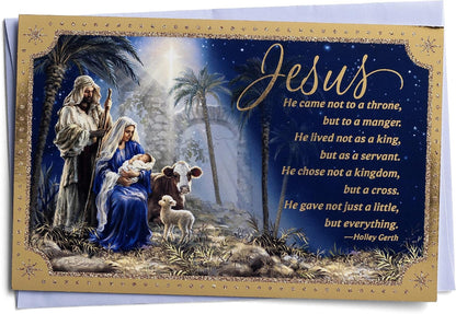 Christmas Boxed Cards: Jesus Nativity (Pack Of 18)