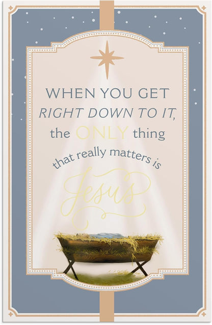 Christmas Boxed Cards: Only Jesus (Pack Of 18)