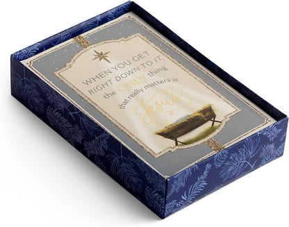 Christmas Boxed Cards: Only Jesus (Pack Of 18)