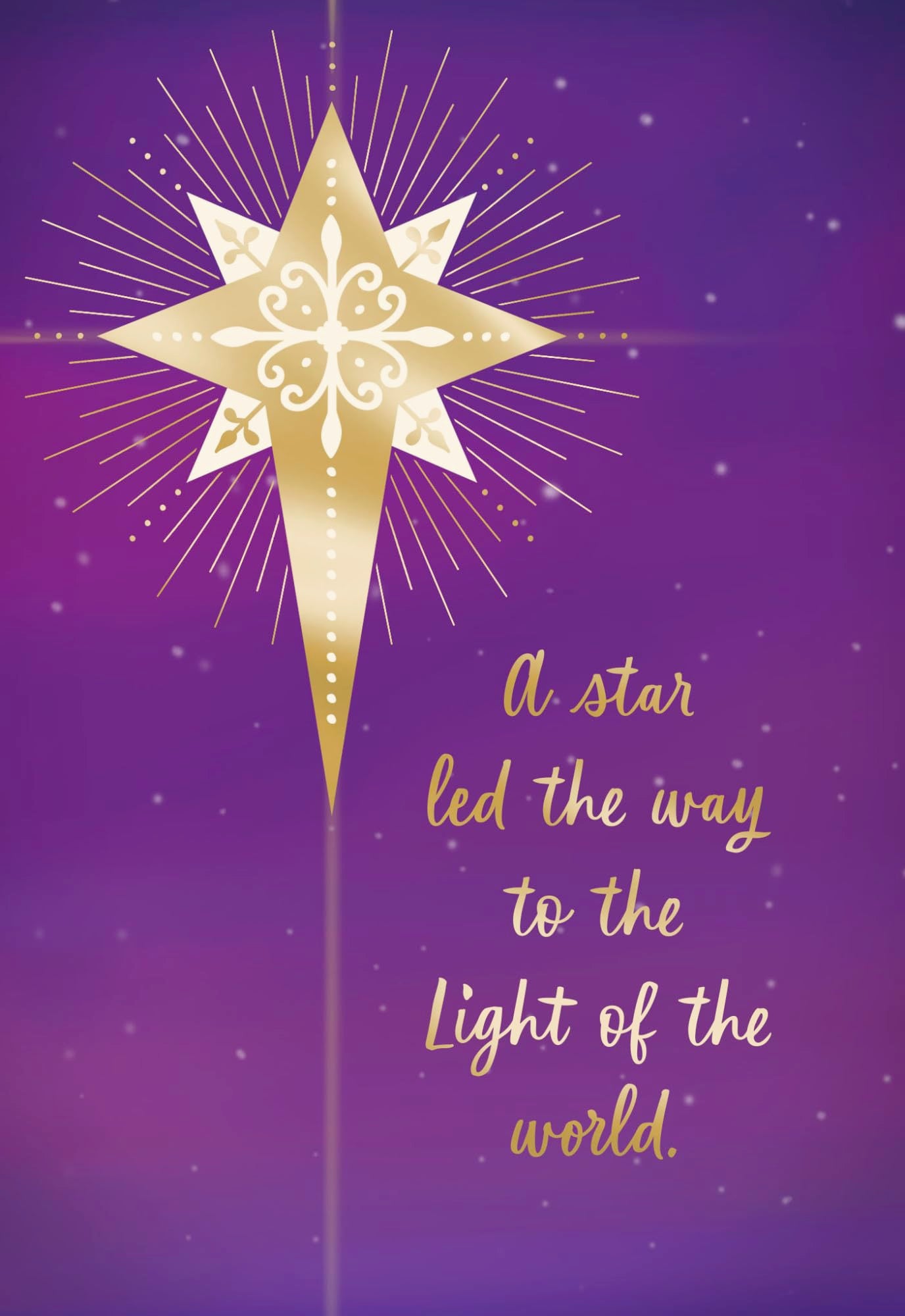 Christmas Boxed Cards: Star/Light Of The World (Pack Of 18)