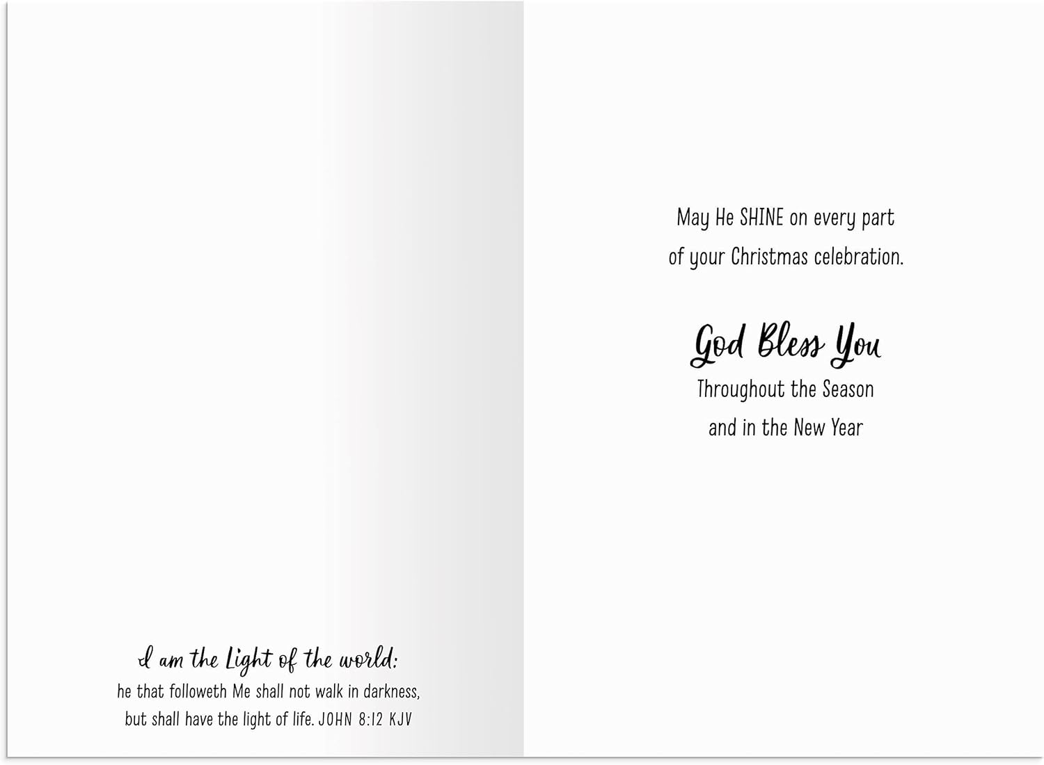 Christmas Boxed Cards: Star/Light Of The World (Pack Of 18)