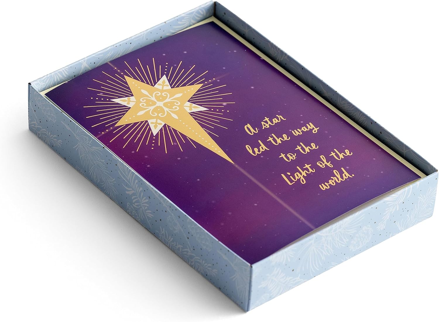 Christmas Boxed Cards: Star/Light Of The World (Pack Of 18)