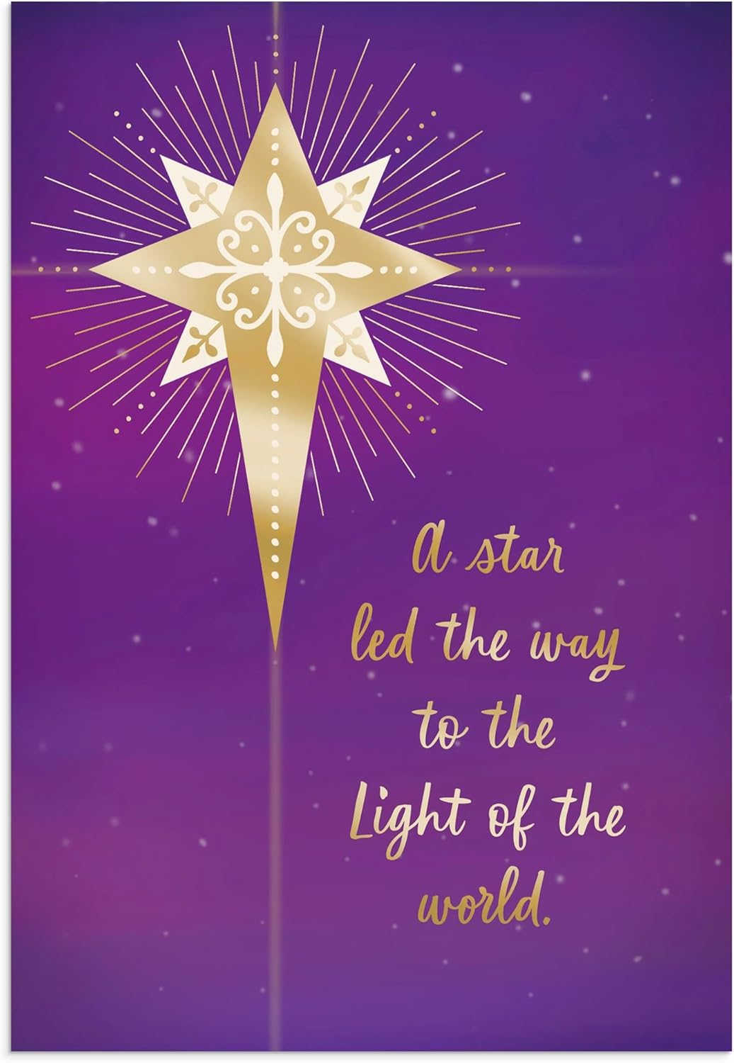 Christmas Boxed Cards: Star/Light Of The World (Pack Of 18)