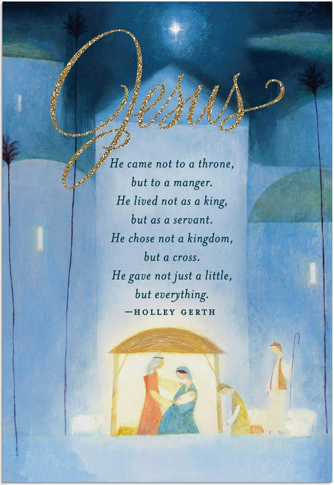 DaySpring - Jesus He Came Not to a Throne- 18 Christmas Boxed Cards, NKJV
