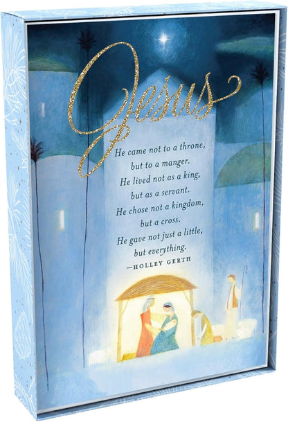 DaySpring - Jesus He Came Not to a Throne- 18 Christmas Boxed Cards, NKJV