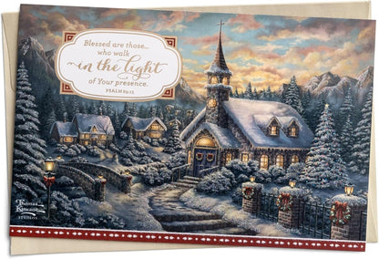 Christmas Boxed Cards: Thomas Kinkade - Walk In The Light