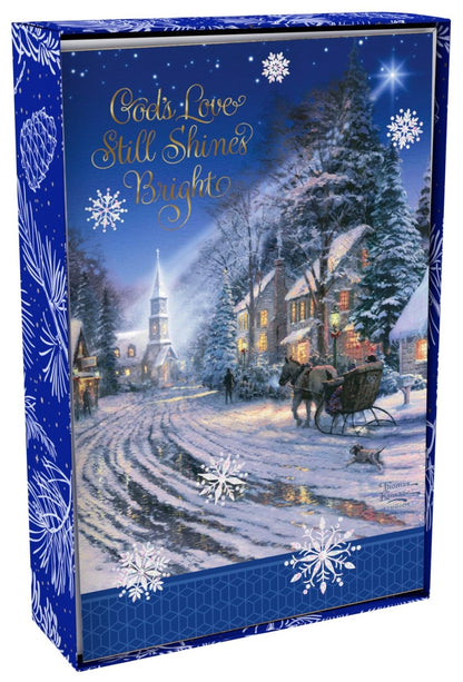 DaySpring - Thomas Kinkade - God's Love Still Shines - 18 biglietti natalizi in scatola
