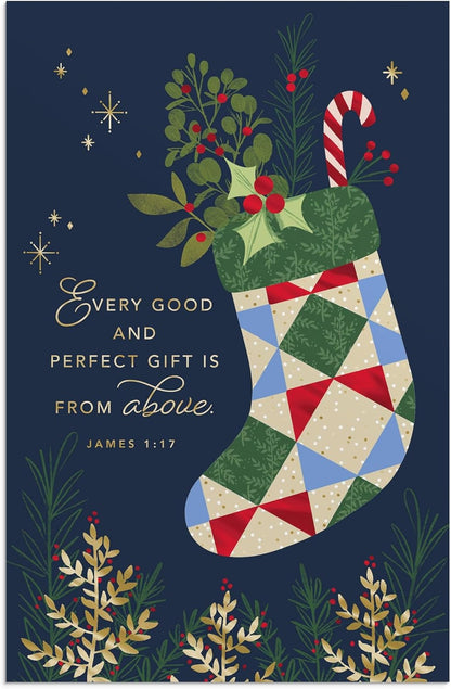 Christmas Boxed Cards: Christmas Stocking (Pack of 18)