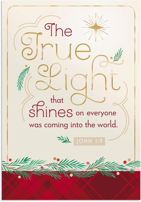 DaySpring - True Light - 18 Christmas Boxed Cards and Envelopes - Special Edition 5-Panel