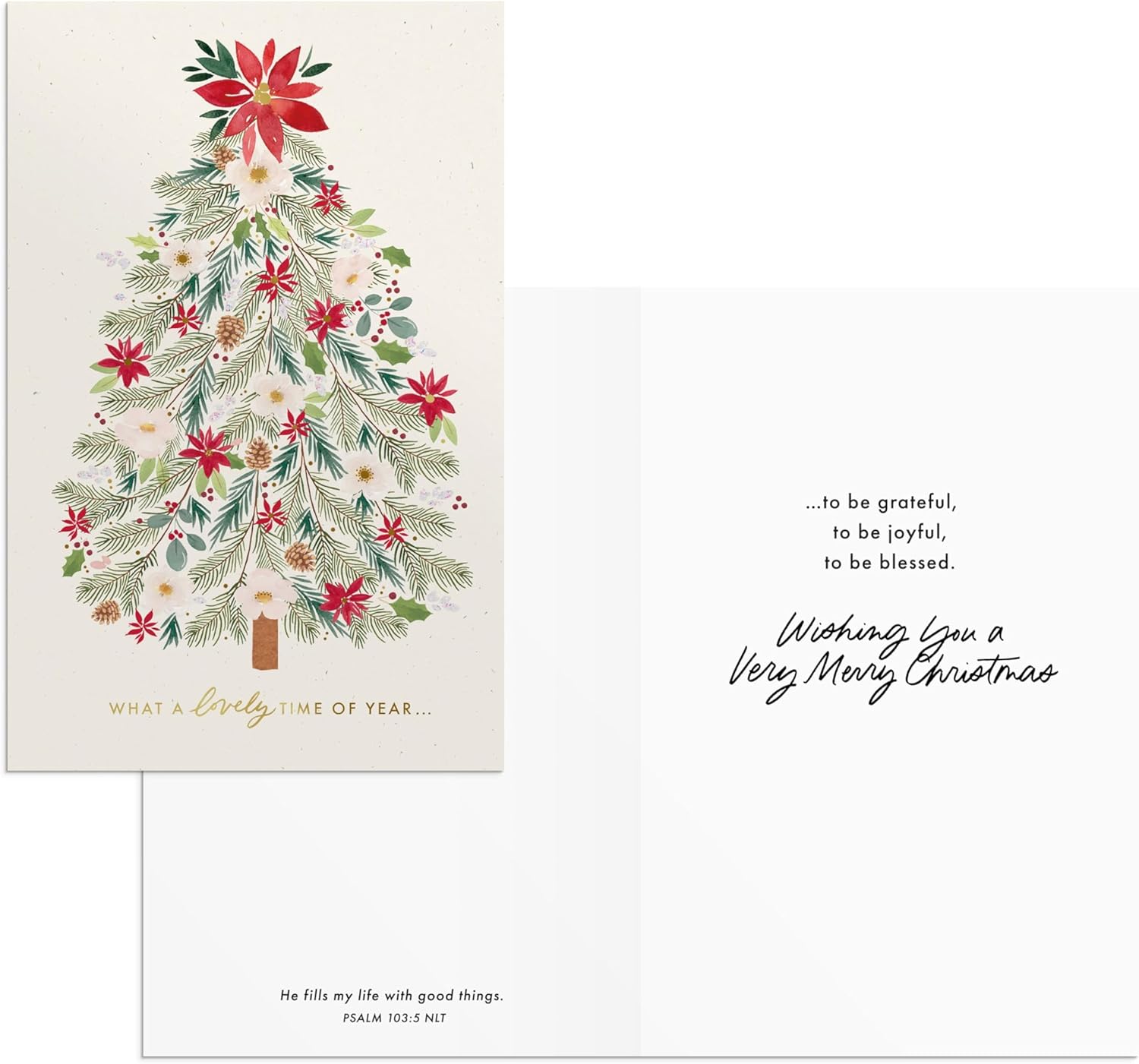 Christmas Boxed Cards: Floral Assortment (Pack of 18)