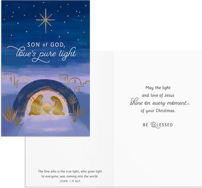 DaySpring - Wonders of His Love - 18 Dual Pack Christmas Boxed Cards and Envelopes