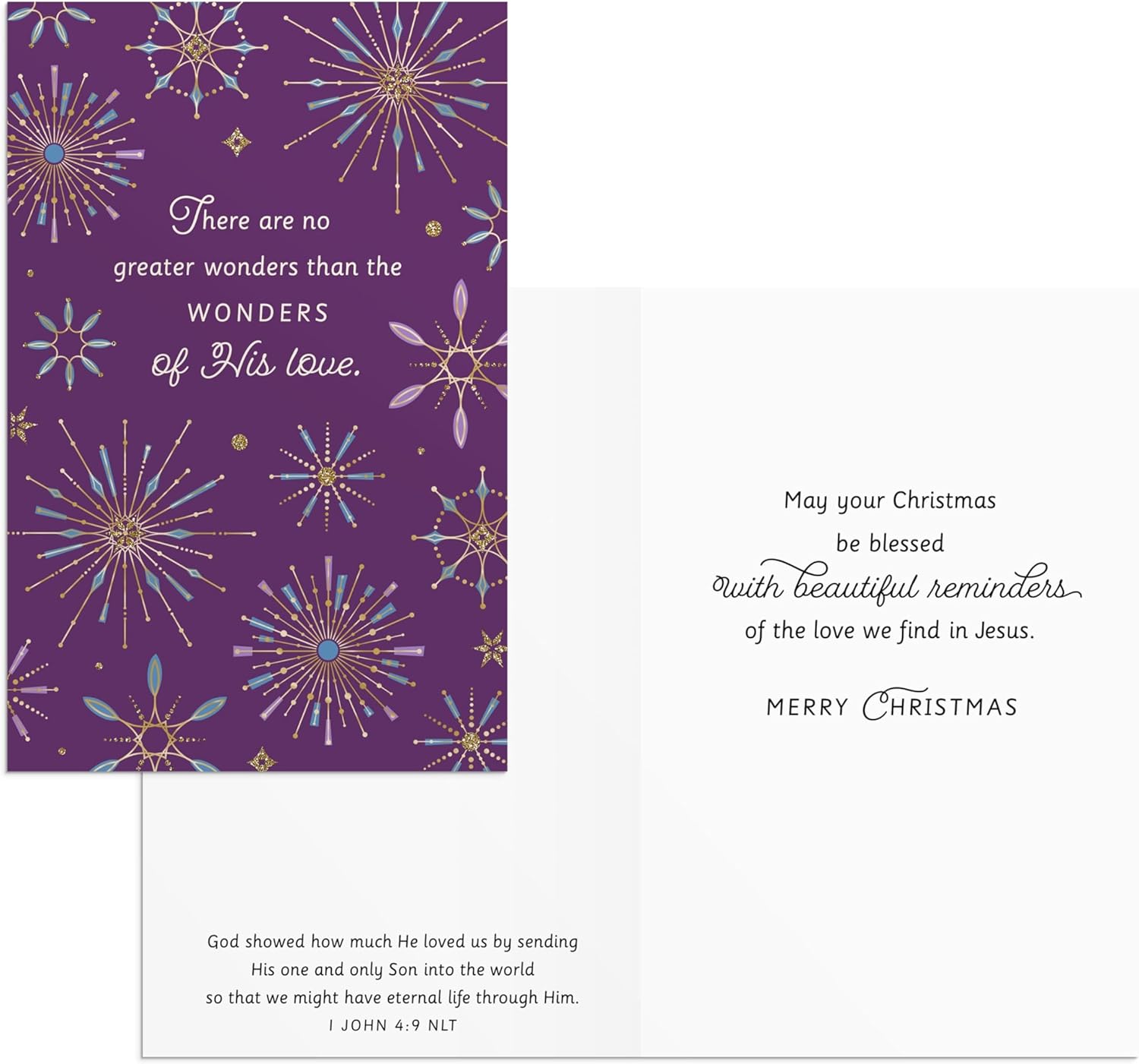 DaySpring - Wonders of His Love - 18 Dual Pack Christmas Boxed Cards and Envelopes