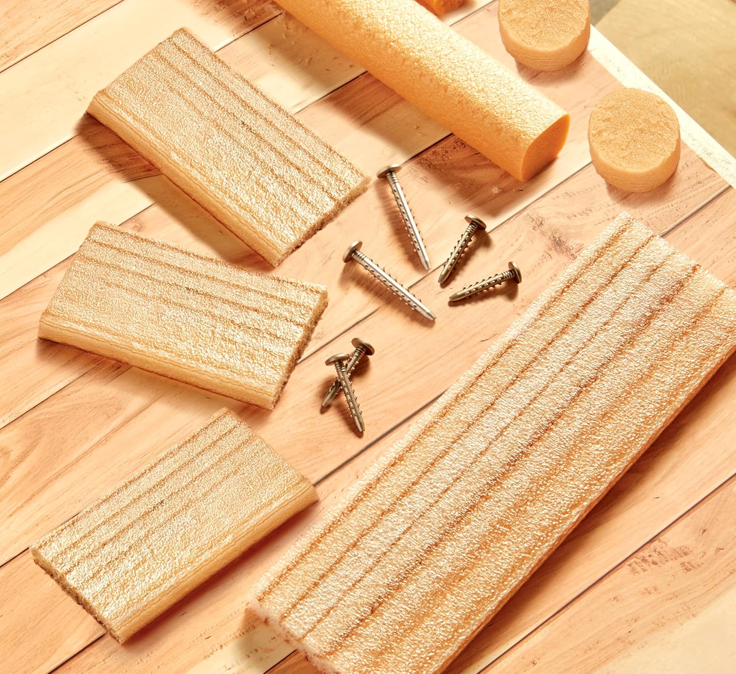 little tikes Creative Construction Wood, Nails, & Screws Bundle - Includes 9 Refill Items, Pretend Play Construction Set, Suitable for Boys and Girls Ages 3+ Years