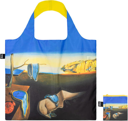 LOQI Salvador Dali The Persistence of Memory Recycled Bag, yellow, blue, Yellow, Blue, Contemporary, Yellow, Blue, L, Contemporary