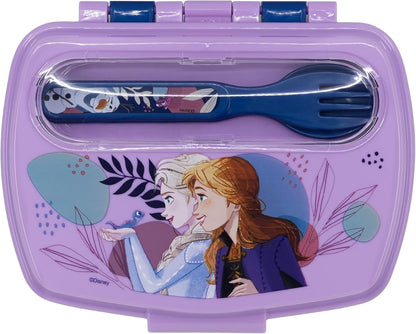 Stor: Disney: Frozen Trust The Journey - Funny Sandwich Box With Cutlery (74209)